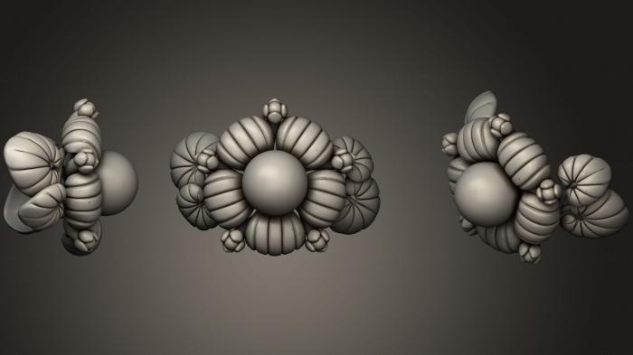 نموذج ثلاثي الأبعاد لآلة CNC الأشكال الهندسية الزهور 7